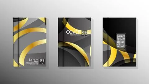 Vector collection of book cover backgrounds. eps 10 vector design illustratio Stock Illustration