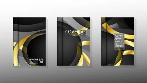 Vector collection of book cover backgrounds. eps 10 vector design illustratio Stock Illustration