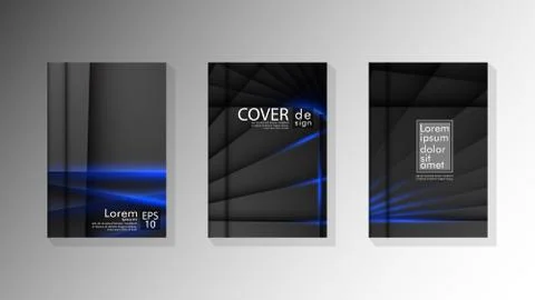 Vector collection of book cover backgrounds. eps 10 vector design illustratio Stock Illustration