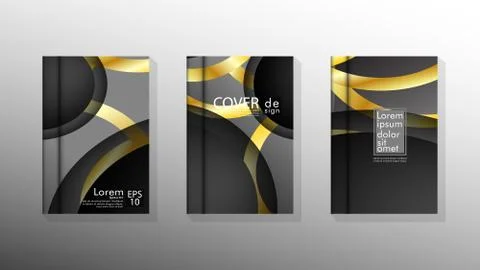 Vector collection of book cover backgrounds. eps 10 vector design illustratio Stock Illustration
