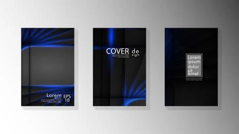 Vector collection of book cover backgrounds. eps 10 vector design illustratio Illustrazione stock