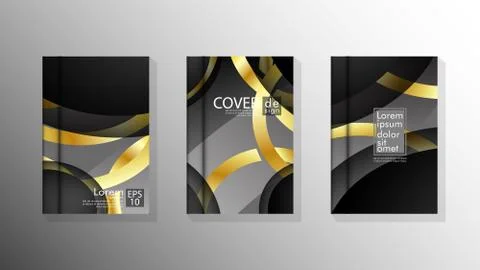 Vector collection of book cover backgrounds. eps 10 vector design illustratio Stock Illustration