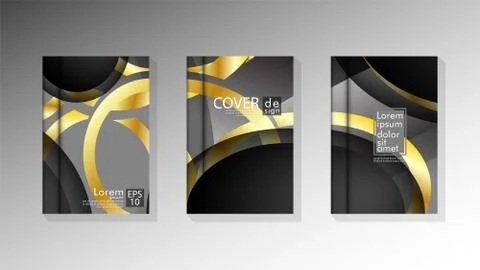 Vector collection of book cover backgrounds. eps 10 vector design illustratio Stock Illustration