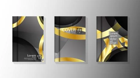 Vector collection of book cover backgrounds. eps 10 vector design illustratio Stock Illustration