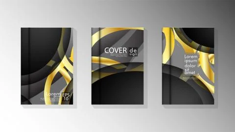 Vector collection of book cover backgrounds. eps 10 vector design illustratio Stock Illustration