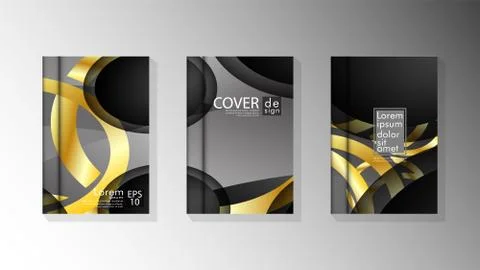 Vector collection of book cover backgrounds. eps 10 vector design illustratio Stock Illustration