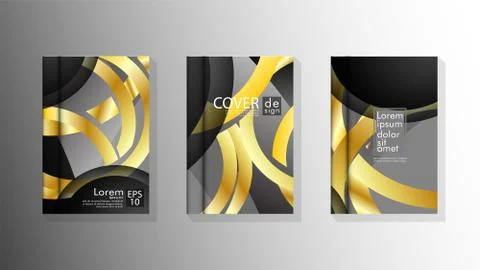 Vector collection of book cover backgrounds. eps 10 vector design illustratio Stock Illustration