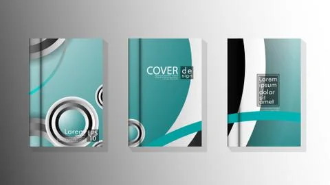 Vector collection of book cover backgrounds. eps 10 vector design illustratio Stock Illustration