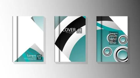 Vector collection of book cover backgrounds. eps 10 vector design illustratio Stock Illustration