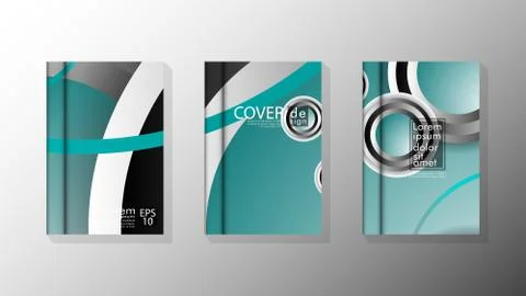 Vector collection of book cover backgrounds. eps 10 vector design illustratio Stock Illustration