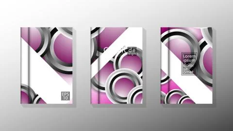 Vector collection of book cover backgrounds. eps 10 vector design illustratio Stock Illustration