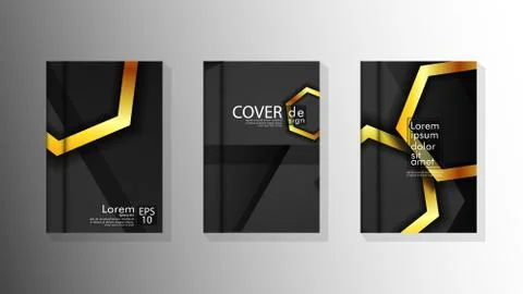 Vector collection of book cover backgrounds for brochures, leaflets, leaflets イラスト素材