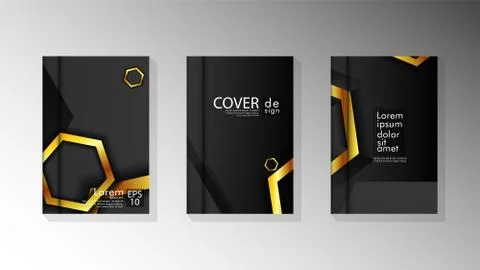Vector collection of book cover backgrounds for brochures, leaflets, leaflets Stock Illustration