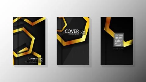 Vector collection of book cover backgrounds for brochures, leaflets, leaflets イラスト素材