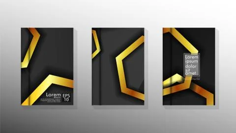 Vector collection of book cover backgrounds for brochures, leaflets, leaflets イラスト素材