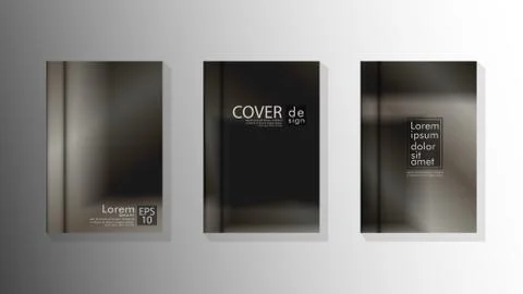 Vector collection of book cover backgrounds for brochures, leaflets, leaflets Stock Illustration