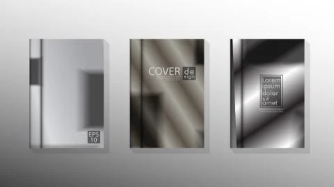 Vector collection of book cover backgrounds for brochures, leaflets, leaflets Stock Illustration