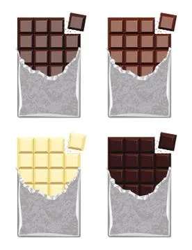 Vector collection of  chocolate Stock Illustration