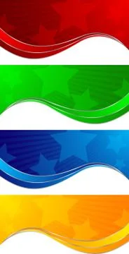 Vector collection colorful banners Stock Illustration