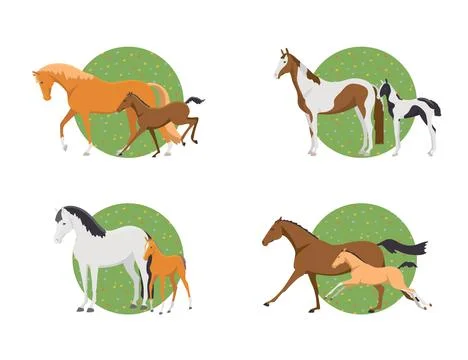 Vector collection cute animals Stock Illustration