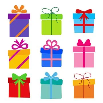 Vector collection: gift boxes Stock Illustration