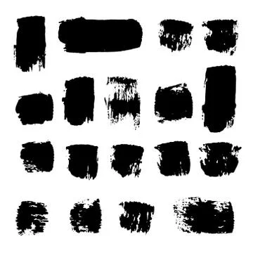 Vector collection of hand-drawn elements: drops, lines, splashes, points Stock Illustration