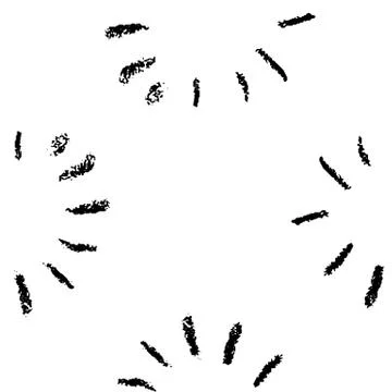 Vector collection ink hand drawn hatch texture, lines, points, hatching, strokes イラスト素材