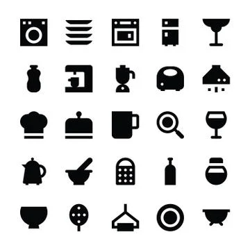 Vector Collection of Kitchen Utensils Stock Illustration