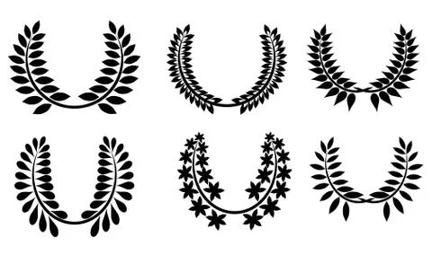 Vector Collection of Laurels, Floral Elements and Banners Stock-Illustration