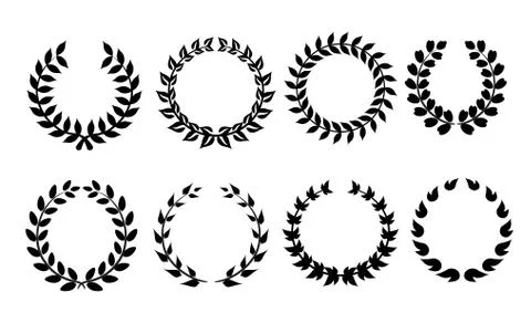 Vector Collection of Laurels, Floral Elements and Banners イラスト素材
