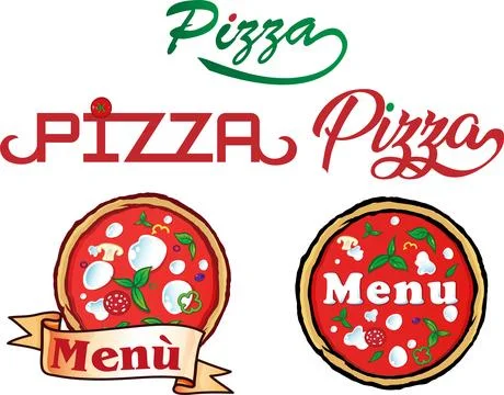 Vector collection of Pizza elements and icons Stock Illustration