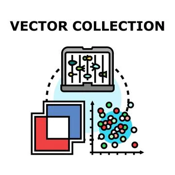 Vector collection preparing elements creating graphic assets 库存插图