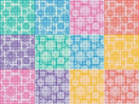 Vector collection of seamless background patterns Illustrazione stock