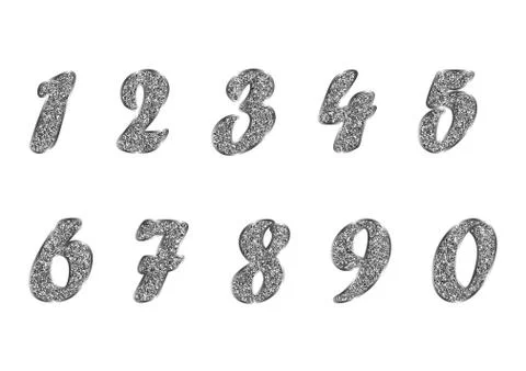 Vector collection from of silver Stock Illustration