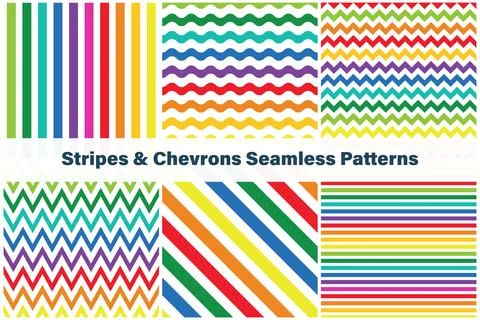 Vector collection of stripes, zigzag and chevrons seamless patterns. Geometri イラスト素材