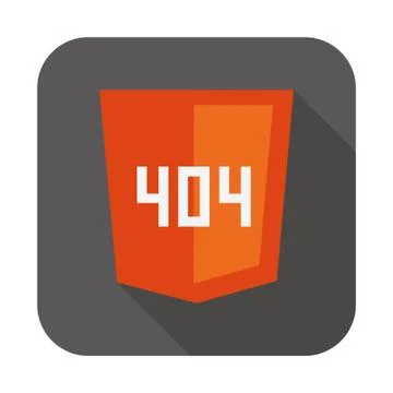 Vector collection of web development shield sign with 404 error not found 스톡 일러스트