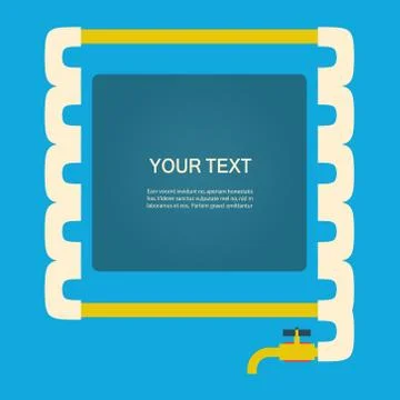 Vector color abstract design tangled pipes eps Stock Illustration