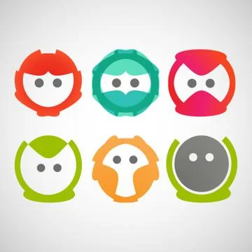 Vector color abstract object eps Stock Illustration