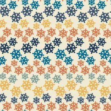 Vector Color abstract snowflake pattern Stock Illustration