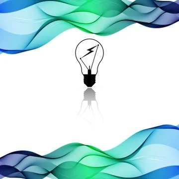 Vector Color background with wave Stock Illustration