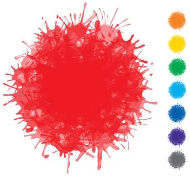Vector color blots - set of elements for design 스톡 일러스트