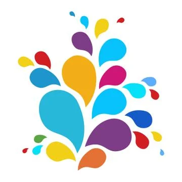 Vector Color drops Stock Illustration