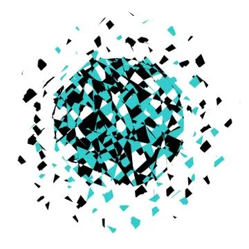 Vector color explosion. Stock Illustration