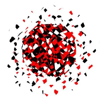 Vector color explosion. Stock Illustration