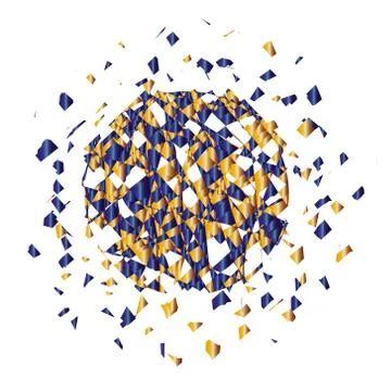 Vector color explosion. Illustrazione stock