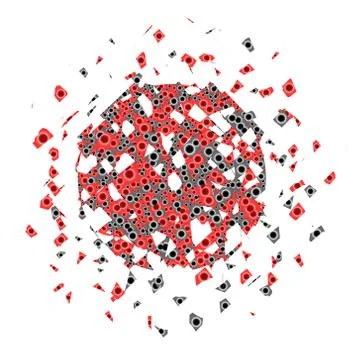 Vector color explosion. Stock Illustration