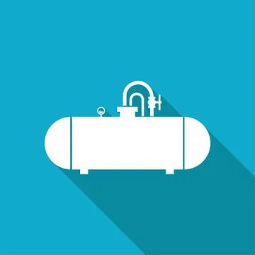 Vector color flat cistern icon Stock Illustration