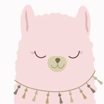 Vector color flat hand drawn childrens illustration, poster, print with cute  Stock Illustration