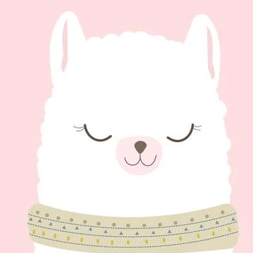 Vector color flat hand drawn childrens illustration, poster, print with cute  Stock Illustration