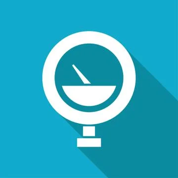 Vector color flat manometer icon Stock Illustration
